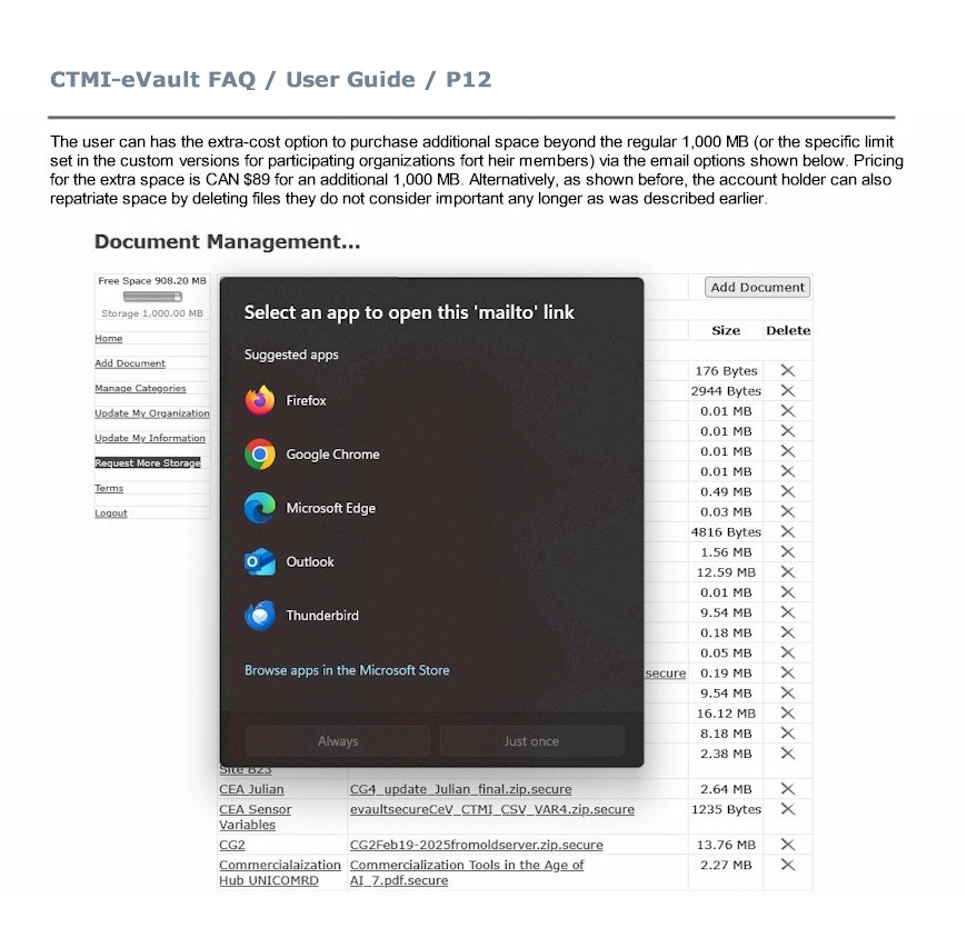 FAQ User Guide Page 12 Content