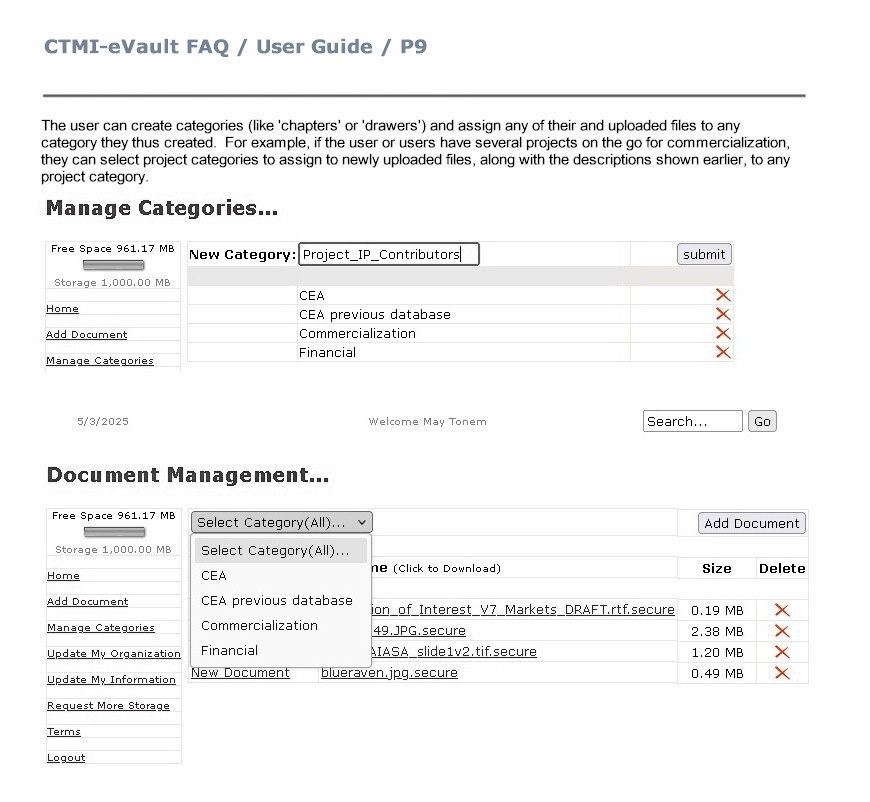 FAQ User Guide Page 7 Content